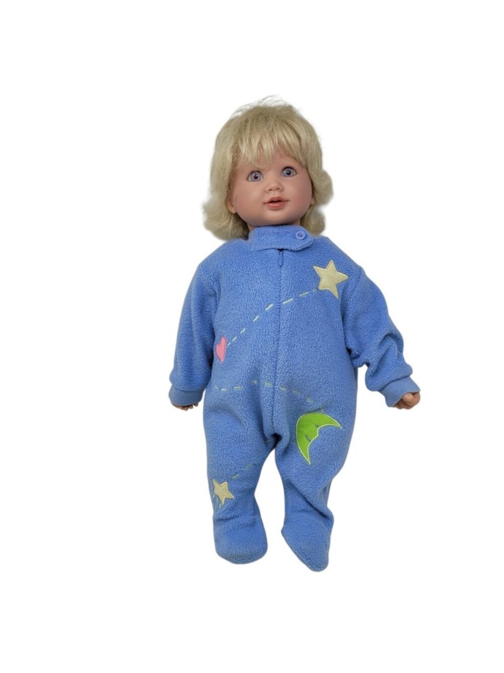 Vintage My Twinn Doll Girl Boy Purple Blue Eyes Blonde Hair Twin Sun Moon Stars